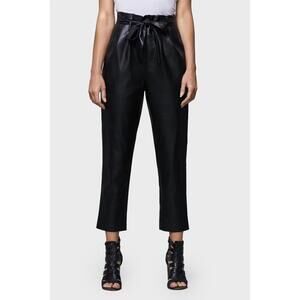 NEW DOLCE CABO vegan leather paperbag pant in black